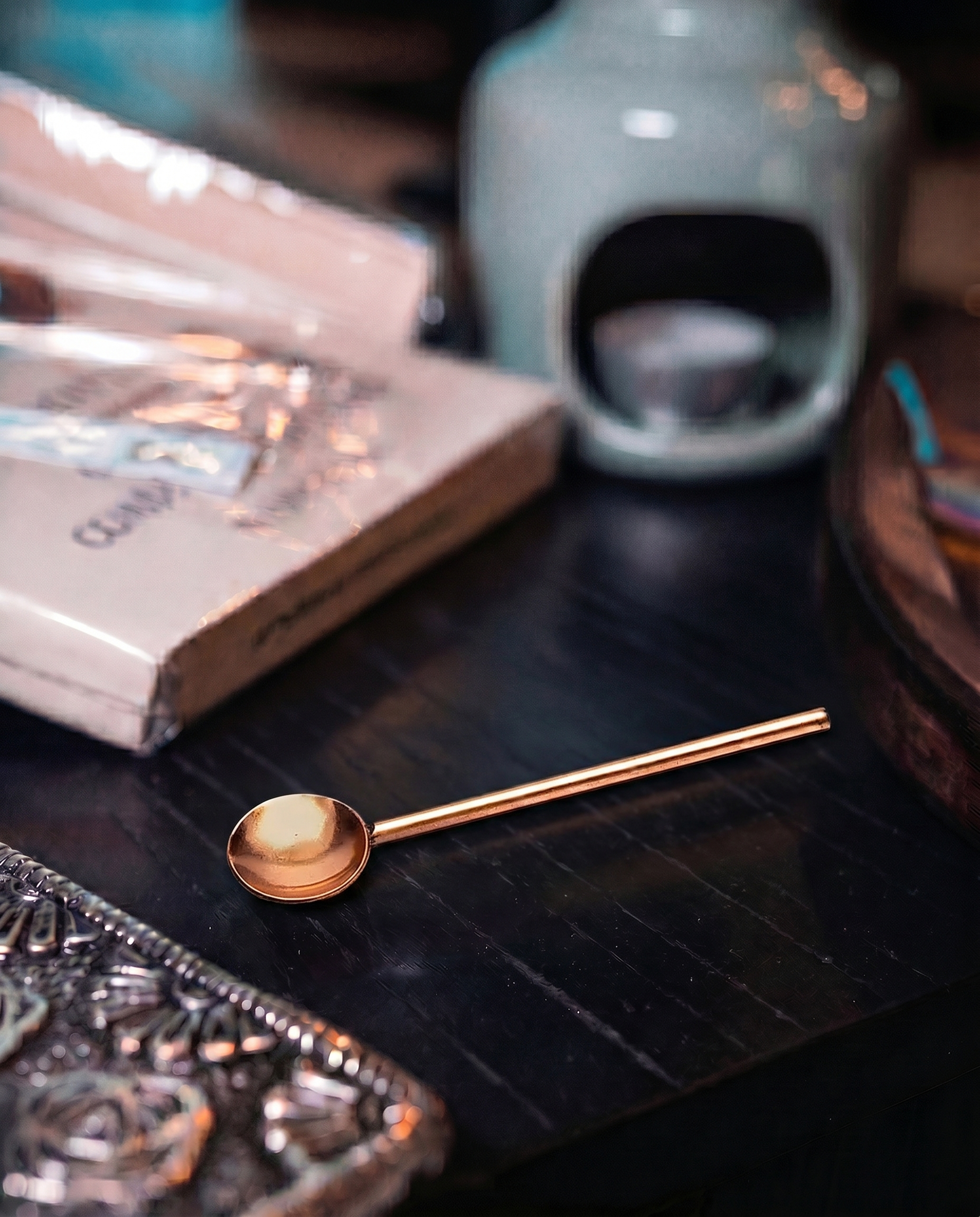 Linguriță din Cupru pentru Tămâie și Rășini