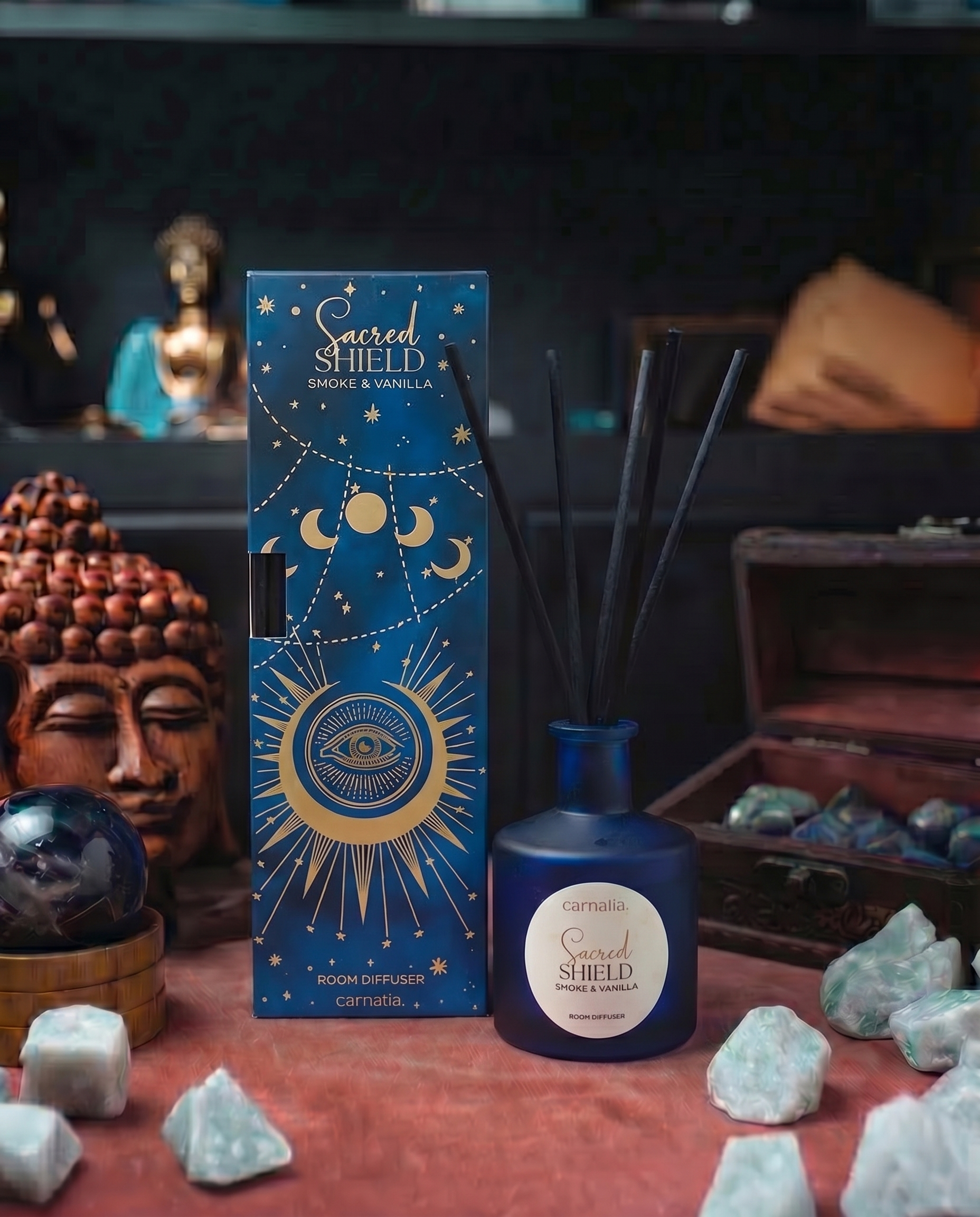 Difuzor cu bețișoare Carnatia Starry Spell „Sacred Shield” – 200 ml