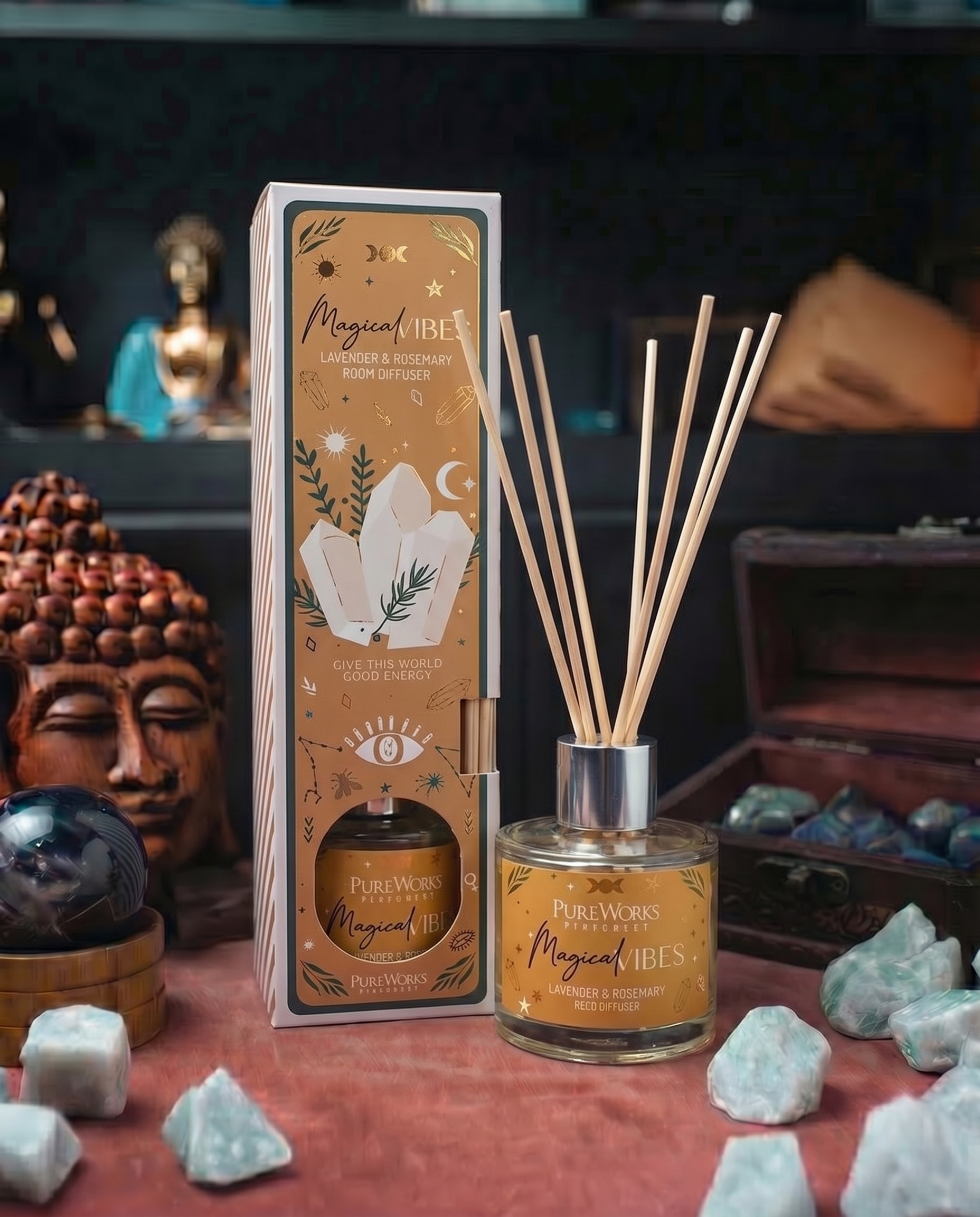 Difuzor cu bețișoare Celestial Magic „Magical Vibes” – 50 ml