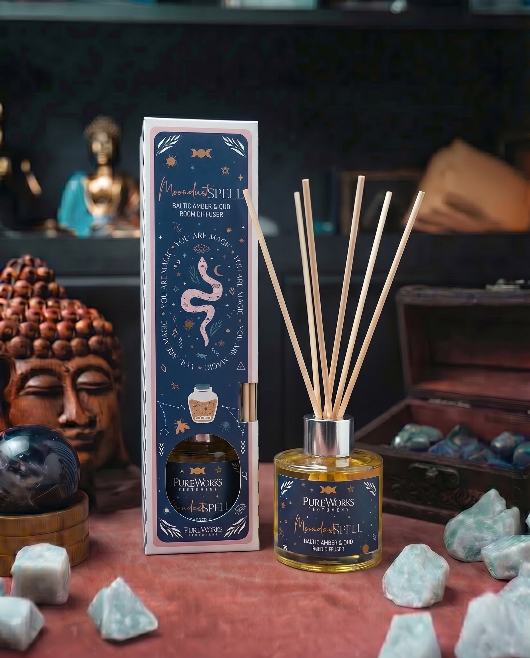 Difuzor cu bețișoare Celestial Magic „Moondust Spell” – 50 ml