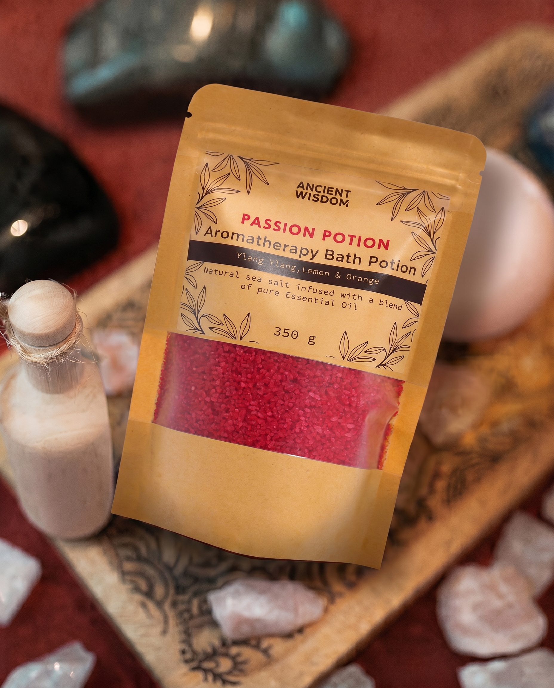Sare de Baie pentru Aromaterapie – Pasiune – 350 g