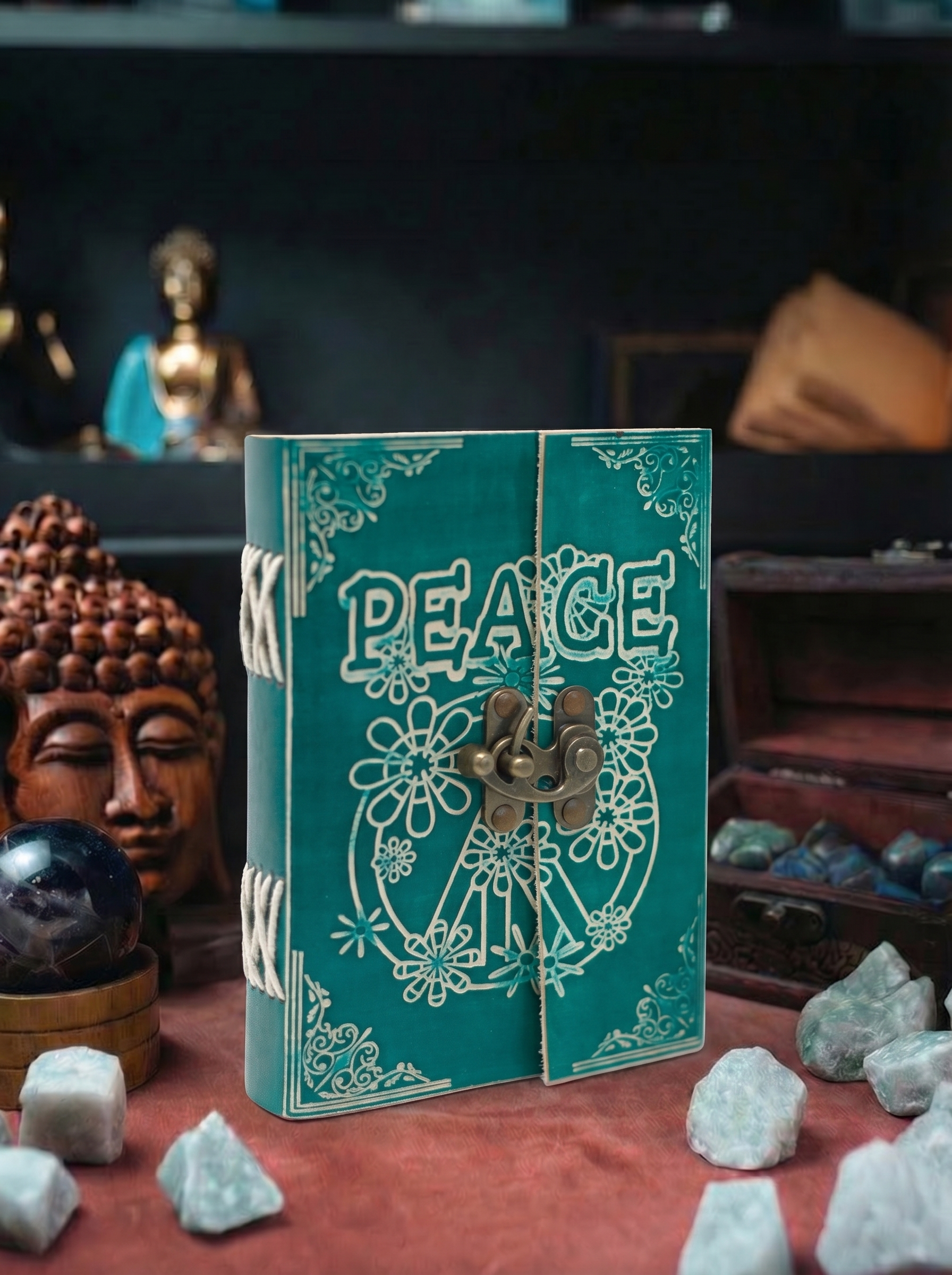 Agendă de Piele (13 cm) - Peace
