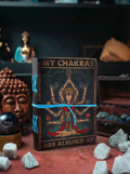 Agendă din Piele Tipărită (13 cm) – My Chakras Are Aligned AF – 200 pagini, foi simple