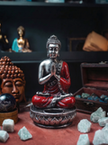 Sfeșnic Buddha – Roșu – Mediu