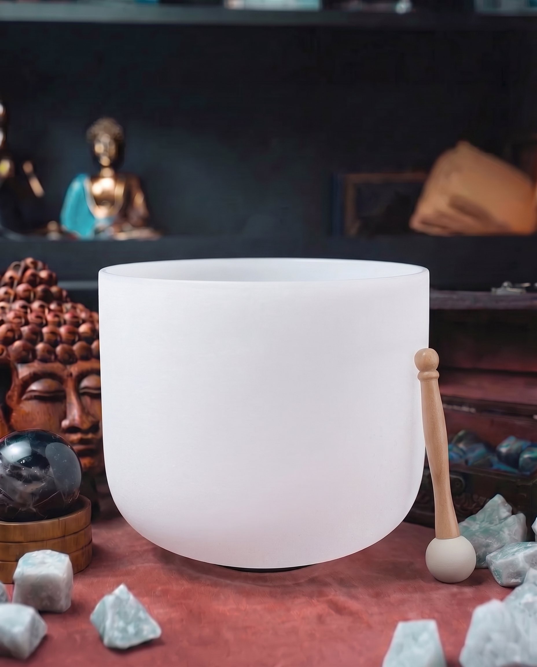 Bol de Cristal pentru Cântat 432 Hz - Nota C - Chakra Rădăcină - 35 cm