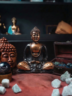 Buddha Negru – Auriu – Mediu