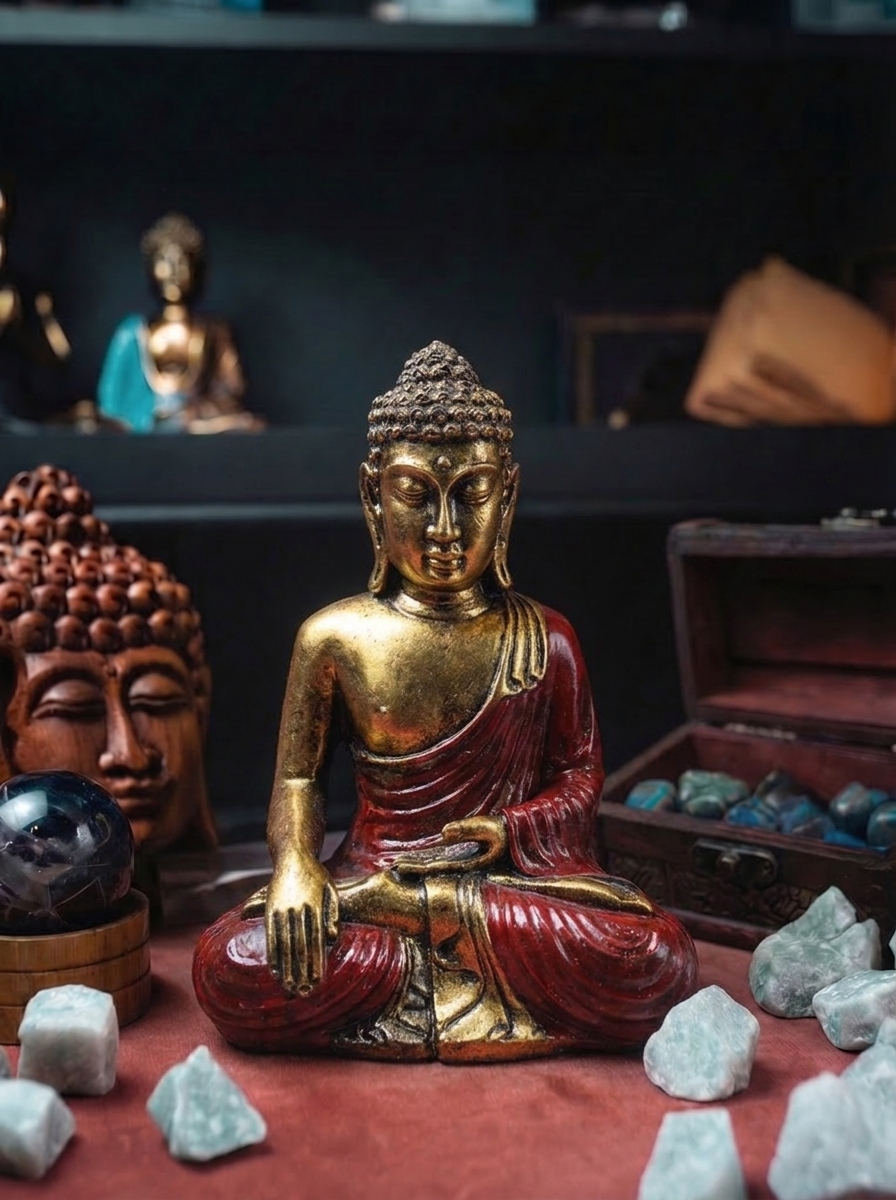 Buddha Mare – Roșu & Auriu