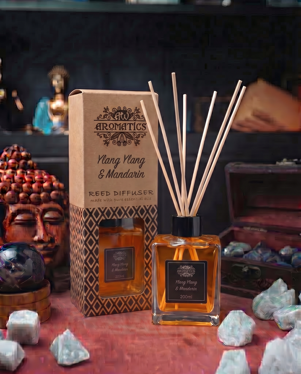 200ml Difuzor de Ulei Esențial Ylang Ylang și Mandarină