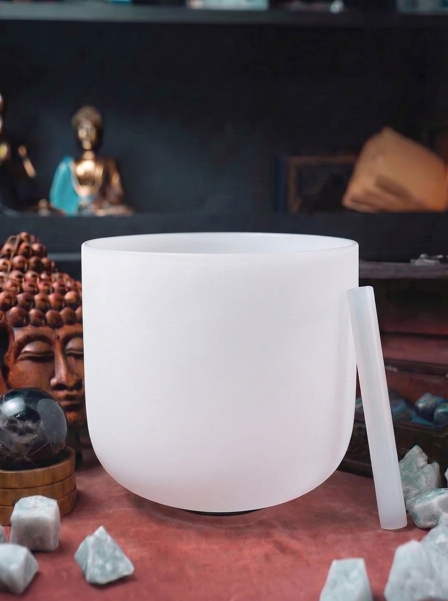 Bol de Cristal pentru Cântat 432 Hz - Nota C - Chakra Rădăcină - 35 cm