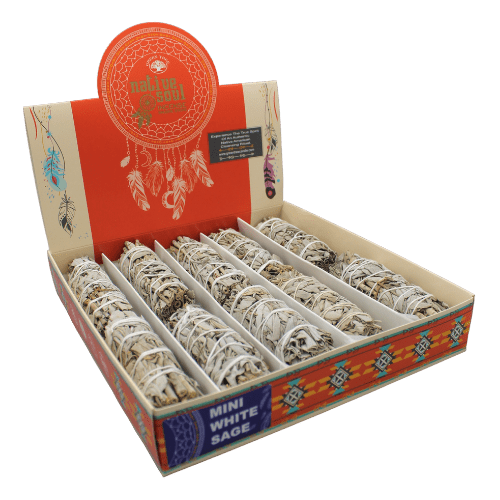 Native Soul Mini White Sage Display 10 pcs