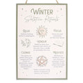 30cm Winter Solstice Rituals Mdf Hanging Sign