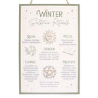 30cm Winter Solstice Rituals Mdf Hanging Sign