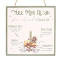 20cm Yule Altar Mdf Hanging Sign