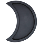 Crescent Moon Crystal Tray - Black