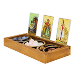 Triple Moon Crystal Tray & Tarot Card Holder