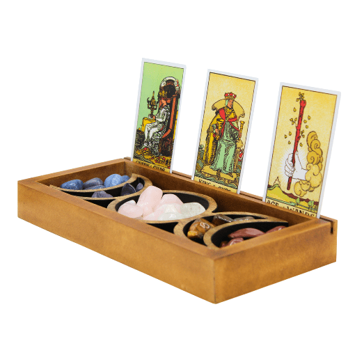 Triple Moon Crystal Tray & Tarot Card Holder